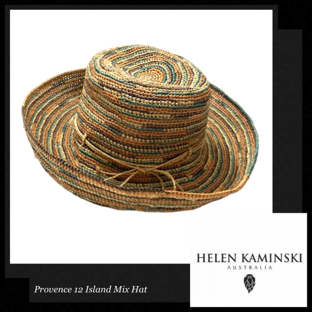 HELEN KAMINSKI Provence 12 Island Mix Packable Raffia Sun Hat